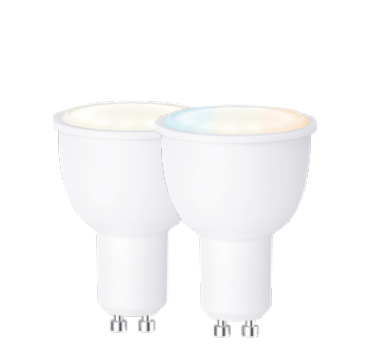 Lampadina LED SMART WIFI CCT dimmerabile attacco GU10 4.5W 300 lumen resa 23W 230V Lampadina LED SMART WIFI CCT dimmerabile attacco GU10 4.5W 300 lumen resa 23W 230V